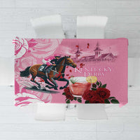 Kentucky Horse Racing Tablecloth Churchill Downs Derby Strawberry Mint Julep Cocktail