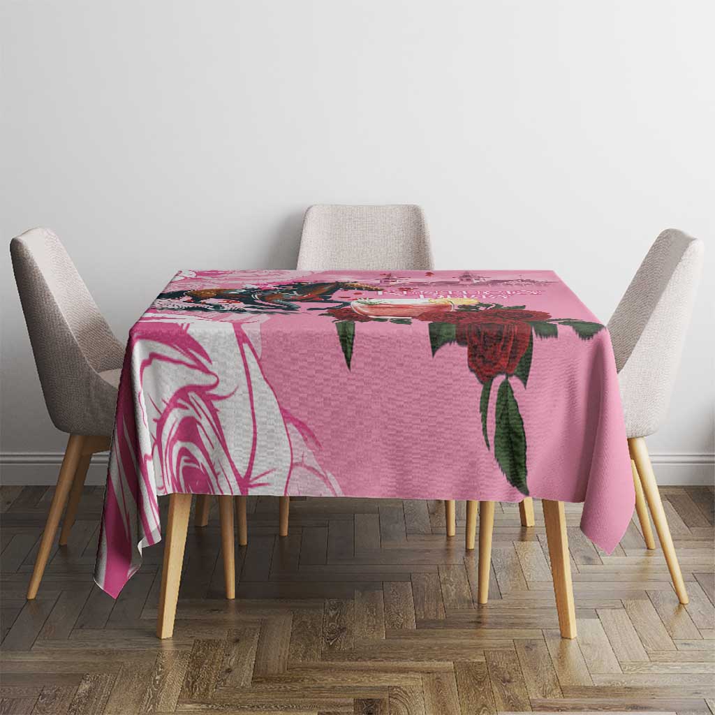 Kentucky Horse Racing Tablecloth Churchill Downs Derby Strawberry Mint Julep Cocktail