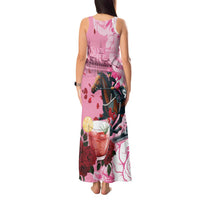 Kentucky Horse Racing Tank Maxi Dress Churchill Downs Derby Strawberry Mint Julep Cocktail
