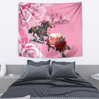 Kentucky Horse Racing Tapestry Churchill Downs Derby Strawberry Mint Julep Cocktail