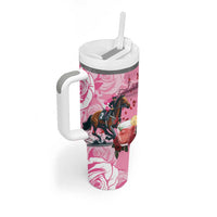 Kentucky Horse Racing Tumbler With Handle Churchill Downs Derby Strawberry Mint Julep Cocktail
