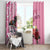 Kentucky Horse Racing Window Curtain Churchill Downs Derby Strawberry Mint Julep Cocktail