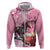 Kentucky Horse Racing Zip Hoodie Churchill Downs Derby Strawberry Mint Julep Cocktail