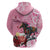 Kentucky Horse Racing Zip Hoodie Churchill Downs Derby Strawberry Mint Julep Cocktail