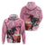 Kentucky Horse Racing Zip Hoodie Churchill Downs Derby Strawberry Mint Julep Cocktail