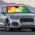 Burkina Faso Independence Day Auto Sun Shade Coat Of Arms - Grunge Style - Wonder Print Shop