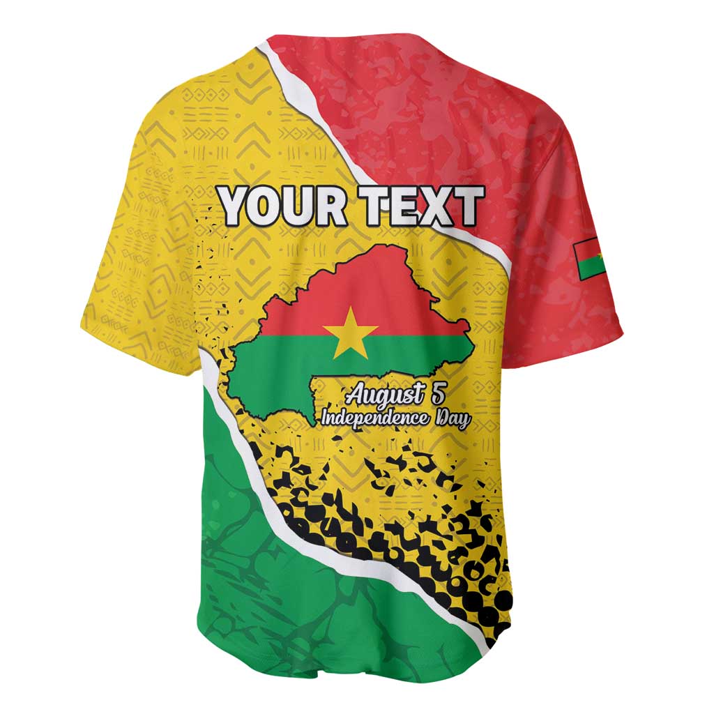 Personalized Burkina Faso Independence Day Baseball Jersey Coat Of Arms - Grunge Style - Wonder Print Shop