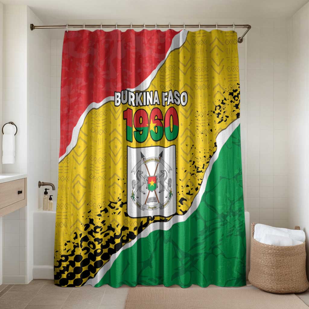 Burkina Faso Independence Day Bathroom Set Coat Of Arms - Grunge Style - Wonder Print Shop