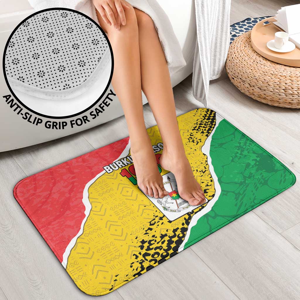 Burkina Faso Independence Day Bathroom Set Coat Of Arms - Grunge Style - Wonder Print Shop