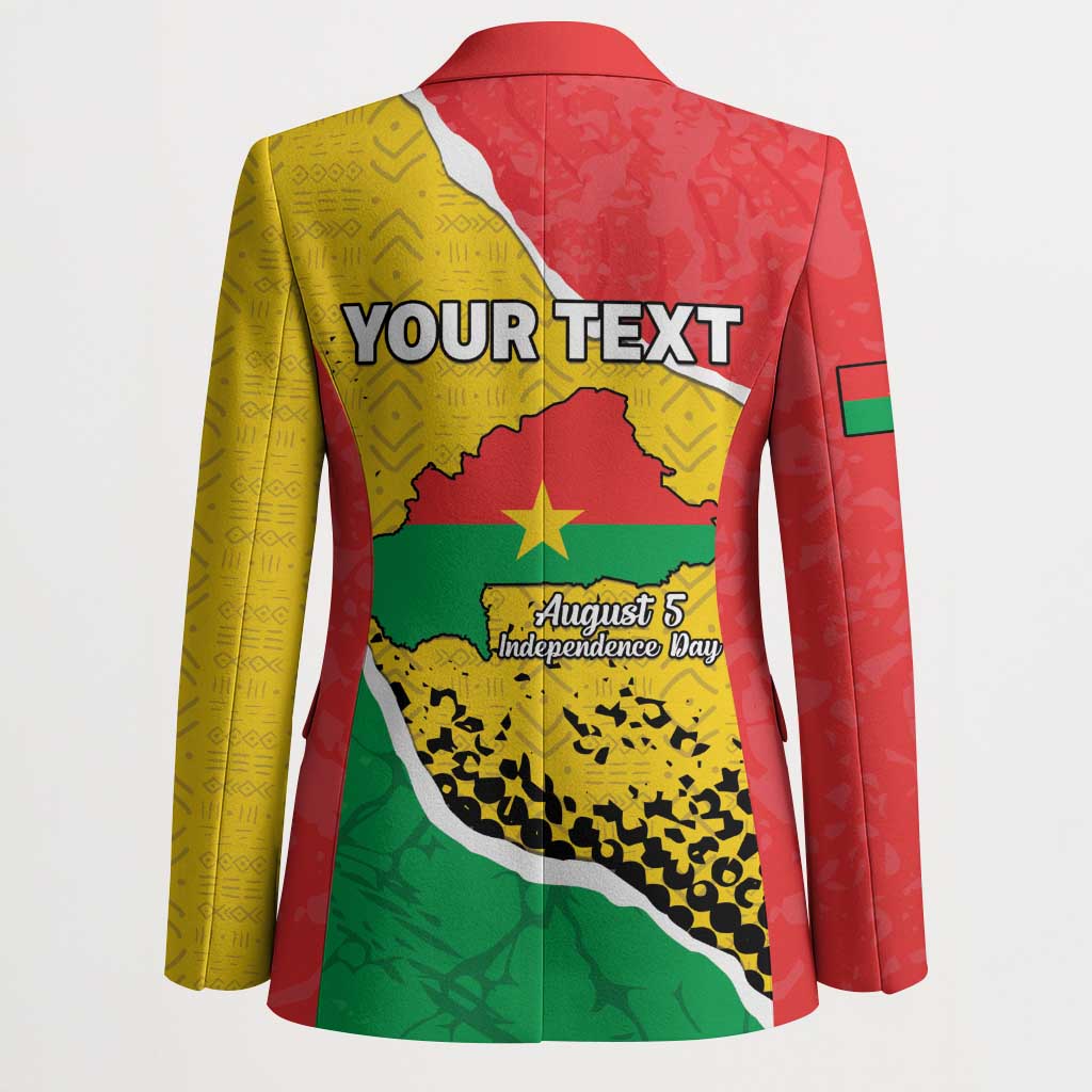 Personalized Burkina Faso Independence Day Blazer Coat Of Arms - Grunge Style - Wonder Print Shop