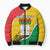 Personalized Burkina Faso Independence Day Bomber Puffer Jacket Coat Of Arms - Grunge Style - Wonder Print Shop