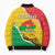 Personalized Burkina Faso Independence Day Bomber Puffer Jacket Coat Of Arms - Grunge Style - Wonder Print Shop