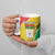 Personalized Burkina Faso Independence Day Ceramic Mug Coat Of Arms - Grunge Style - Wonder Print Shop