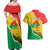 Personalized Burkina Faso Independence Day Couples Matching Off Shoulder Maxi Dress and Hawaiian Shirt Coat Of Arms - Grunge Style - Wonder Print Shop