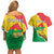 Personalized Burkina Faso Independence Day Couples Matching Off Shoulder Short Dress and Hawaiian Shirt Coat Of Arms - Grunge Style - Wonder Print Shop