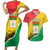 Personalized Burkina Faso Independence Day Couples Matching Short Sleeve Bodycon Dress and Hawaiian Shirt Coat Of Arms - Grunge Style - Wonder Print Shop