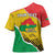Personalized Burkina Faso Independence Day Cross Shoulder Shirt Coat Of Arms - Grunge Style - Wonder Print Shop