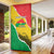 Personalized Burkina Faso Independence Day Door Cover Coat Of Arms - Grunge Style - Wonder Print Shop