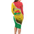 Personalized Burkina Faso Independence Day Family Matching Long Sleeve Bodycon Dress and Hawaiian Shirt Coat Of Arms - Grunge Style - Wonder Print Shop