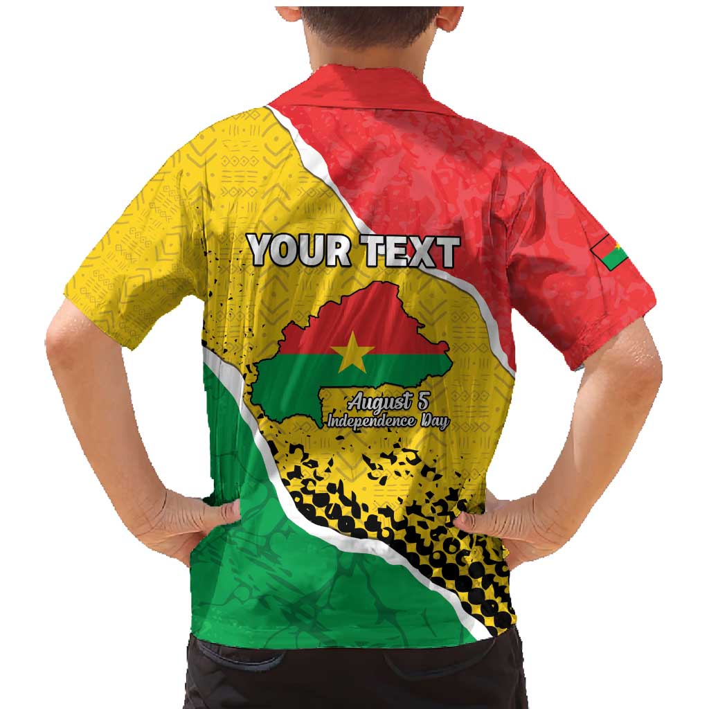 Personalized Burkina Faso Independence Day Family Matching Mermaid Dress and Hawaiian Shirt Coat Of Arms - Grunge Style - Wonder Print Shop