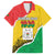 Personalized Burkina Faso Independence Day Family Matching Off Shoulder Short Dress and Hawaiian Shirt Coat Of Arms - Grunge Style - Wonder Print Shop