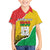 Personalized Burkina Faso Independence Day Family Matching Off Shoulder Short Dress and Hawaiian Shirt Coat Of Arms - Grunge Style - Wonder Print Shop