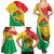Personalized Burkina Faso Independence Day Family Matching Summer Maxi Dress and Hawaiian Shirt Coat Of Arms - Grunge Style - Wonder Print Shop