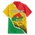 Personalized Burkina Faso Independence Day Family Matching Summer Maxi Dress and Hawaiian Shirt Coat Of Arms - Grunge Style - Wonder Print Shop