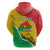 Personalized Burkina Faso Independence Day Hoodie Coat Of Arms - Grunge Style - Wonder Print Shop