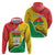 Personalized Burkina Faso Independence Day Hoodie Coat Of Arms - Grunge Style - Wonder Print Shop