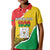Personalized Burkina Faso Independence Day Kid Polo Shirt Coat Of Arms - Grunge Style - Wonder Print Shop