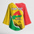 Personalized Burkina Faso Independence Day Kimono Sleeve Blouse Coat Of Arms - Grunge Style - Wonder Print Shop