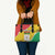 Burkina Faso Independence Day Leather Bag Coat Of Arms - Grunge Style - Wonder Print Shop