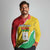 Personalized Burkina Faso Independence Day Long Sleeve Polo Shirt Coat Of Arms - Grunge Style - Wonder Print Shop