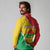 Personalized Burkina Faso Independence Day Long Sleeve Polo Shirt Coat Of Arms - Grunge Style - Wonder Print Shop