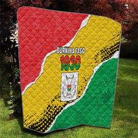 Burkina Faso Independence Day Quilt Coat Of Arms - Grunge Style - Wonder Print Shop