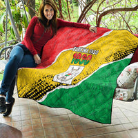 Burkina Faso Independence Day Quilt Coat Of Arms - Grunge Style - Wonder Print Shop