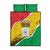 Burkina Faso Independence Day Quilt Bed Set Coat Of Arms - Grunge Style - Wonder Print Shop