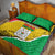 Burkina Faso Independence Day Quilt Bed Set Coat Of Arms - Grunge Style - Wonder Print Shop
