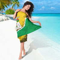 Burkina Faso Independence Day Sarong Coat Of Arms - Grunge Style - Wonder Print Shop