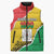 Personalized Burkina Faso Independence Day Sleeveless Puffer Jacket Coat Of Arms - Grunge Style - Wonder Print Shop