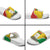 Burkina Faso Independence Day Slide Sandals Coat Of Arms - Grunge Style - Wonder Print Shop