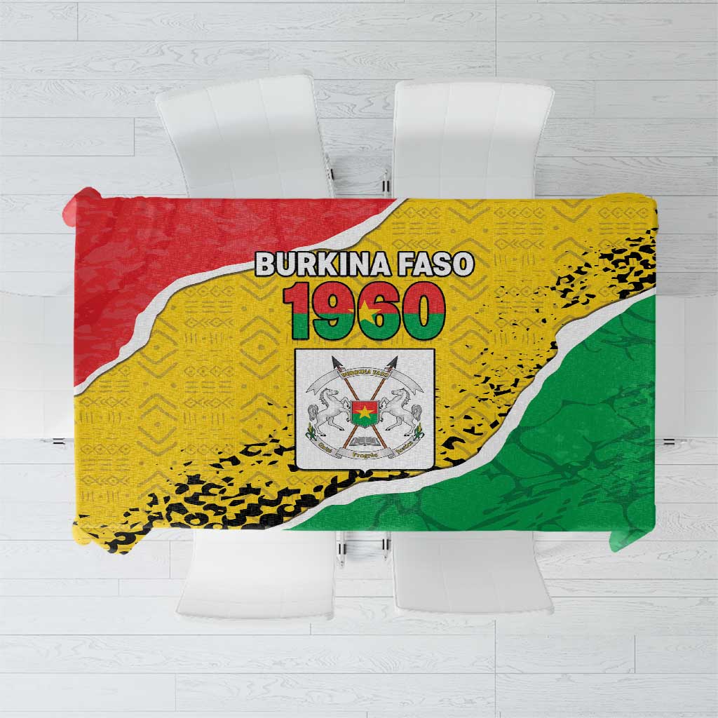 Burkina Faso Independence Day Tablecloth Coat Of Arms - Grunge Style - Wonder Print Shop