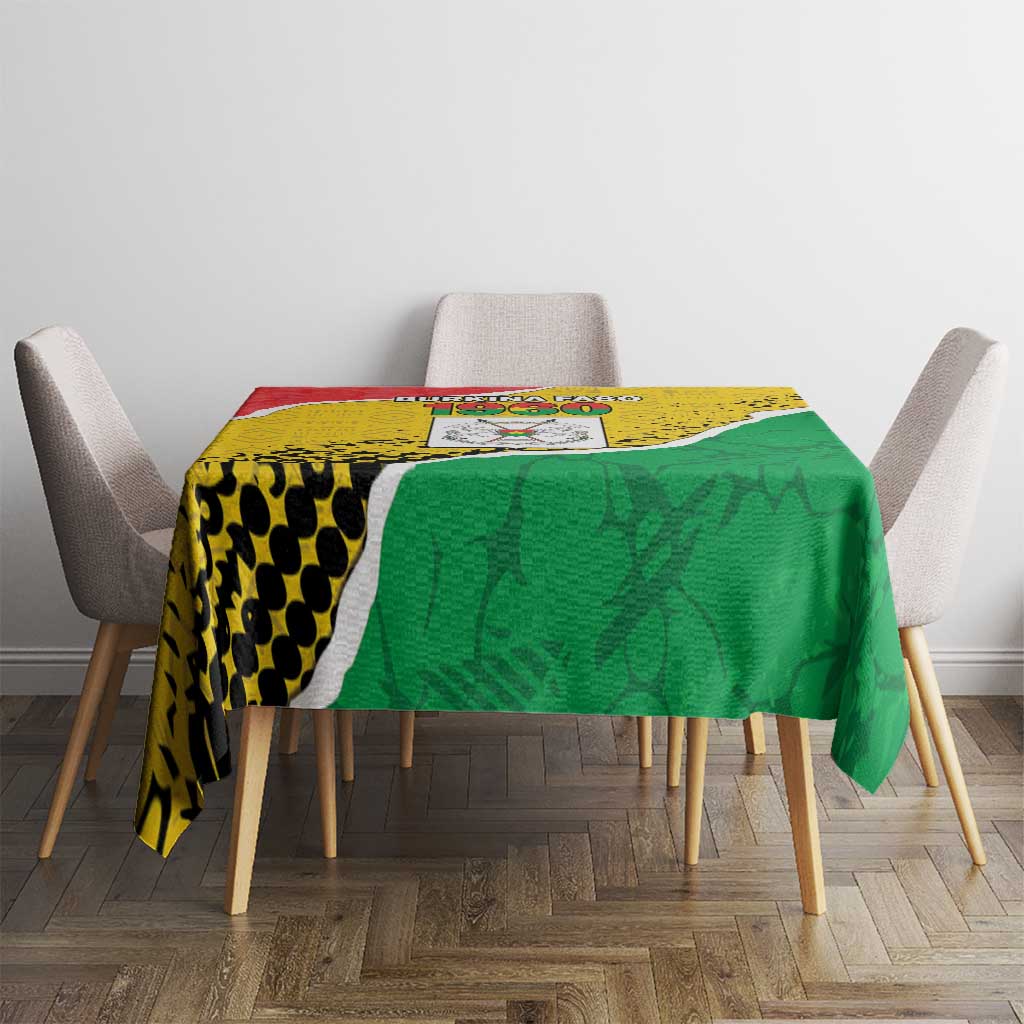 Burkina Faso Independence Day Tablecloth Coat Of Arms - Grunge Style - Wonder Print Shop