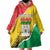 Personalized Burkina Faso Independence Day Wearable Blanket Hoodie Coat Of Arms - Grunge Style - Wonder Print Shop