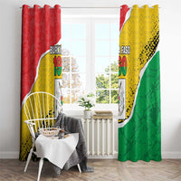 Burkina Faso Independence Day Window Curtain Coat Of Arms - Grunge Style - Wonder Print Shop