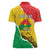 Personalized Burkina Faso Independence Day Women Polo Shirt Coat Of Arms - Grunge Style - Wonder Print Shop