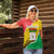 Personalized Burkina Faso Independence Day Women Polo Shirt Coat Of Arms - Grunge Style - Wonder Print Shop