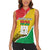 Personalized Burkina Faso Independence Day Women Sleeveless Polo Shirt Coat Of Arms - Grunge Style - Wonder Print Shop