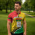 Personalized Burkina Faso Independence Day Zipper Polo Shirt Coat Of Arms - Grunge Style - Wonder Print Shop